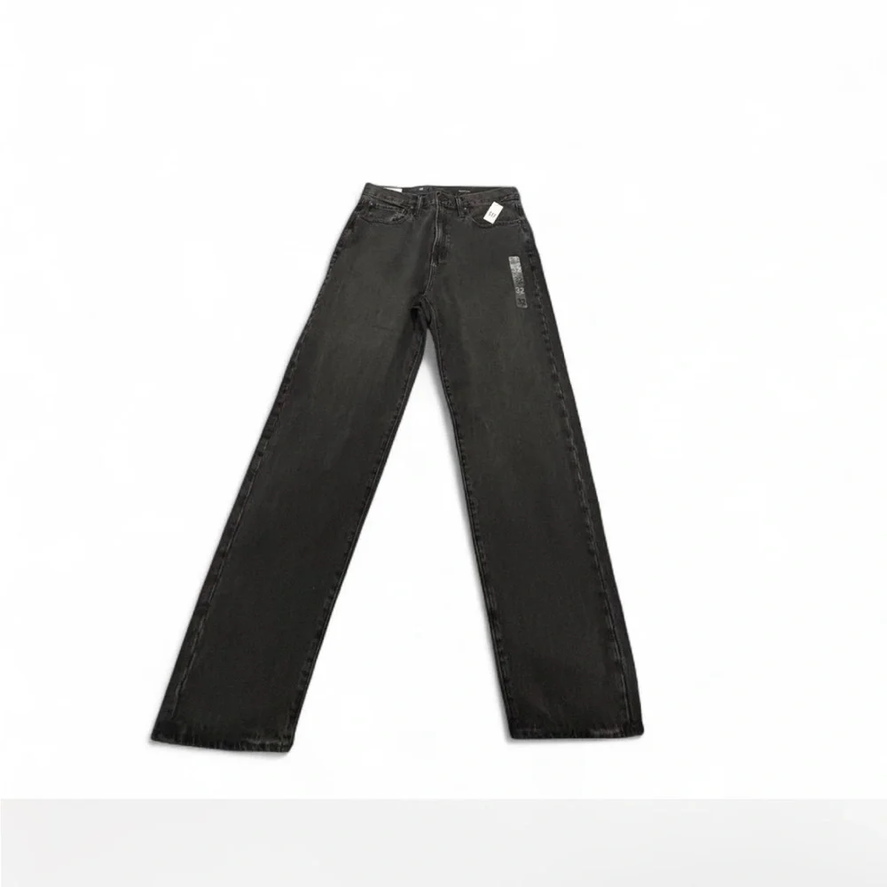 GAP Men's Dark Gray gap flex relaxed tapered Straight Jeans